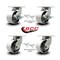 Service Caster 6 Inch Extra Heavy Duty Semi Steel Cast Iron Caster Swivel Locks 2 Brakes, 4PK SCC-KP92S630-SSR-SLB-BSL-2-BSL-2 - alternate 5